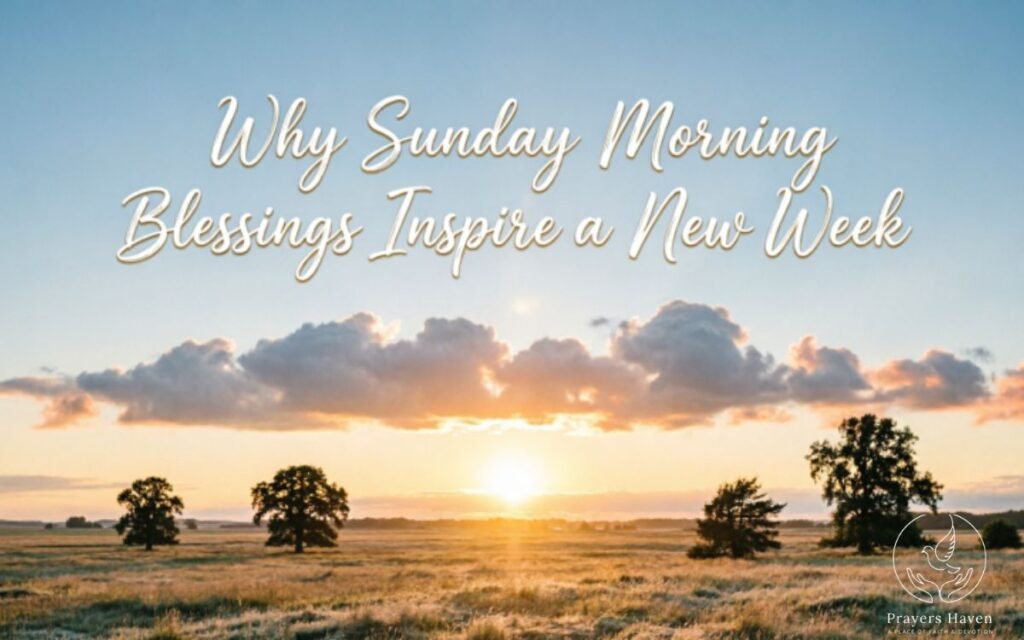 Why Sunday Morning Blessings Inspire a New Week