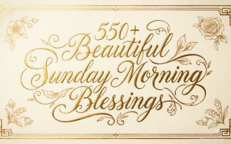 550+ Beautiful Sunday Morning Blessings and Prayers 